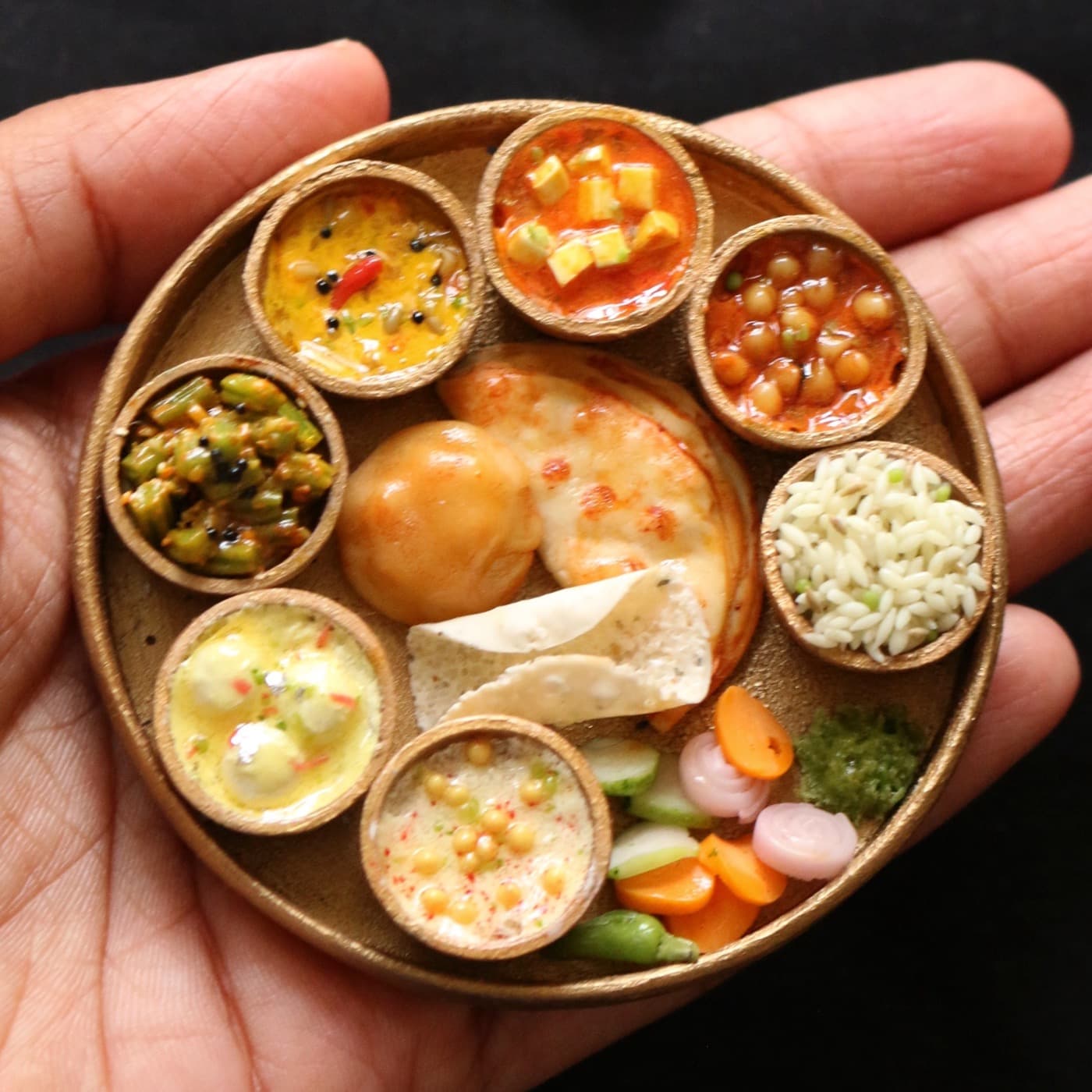 A spread of fresh Indian home food