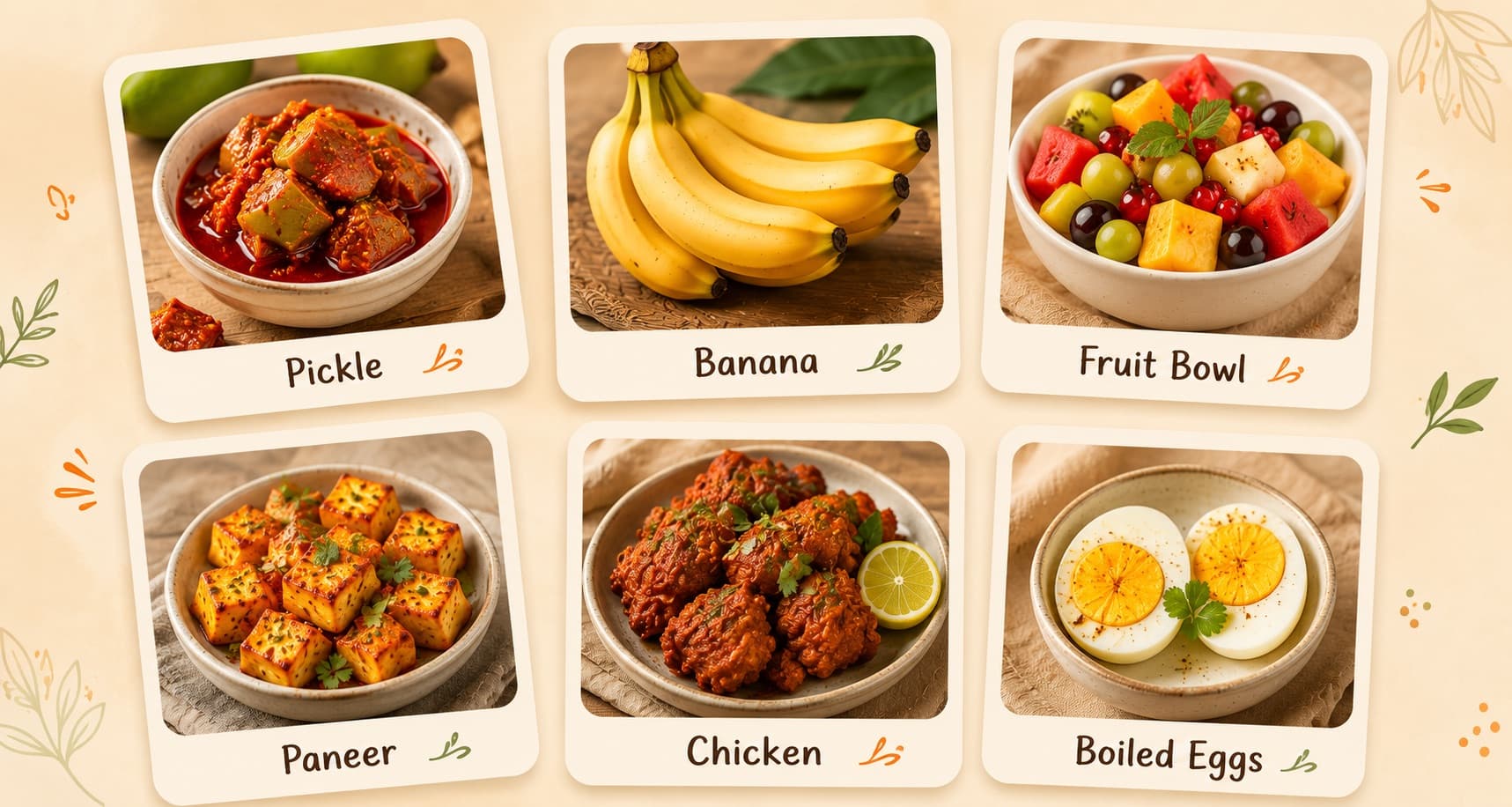Indian curries and sides to add on